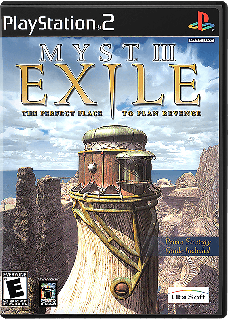 Myst 3 Exile box art for Playstation 2